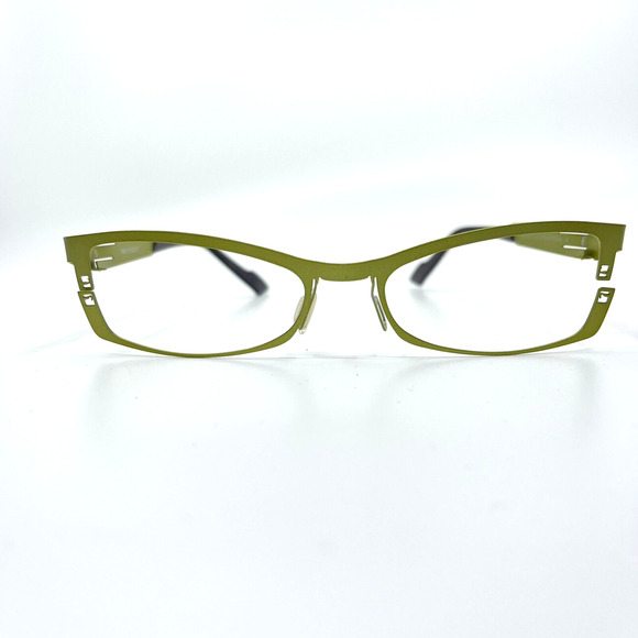 Eye\'DC V561 012 Eyeglasses Frames‎ Green Mens 53-17 H6555 main image 7